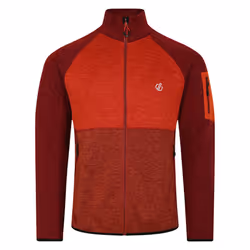 Dare 2B Mens Torrek Fleece Top - L, Syrah Red/Cinnamon