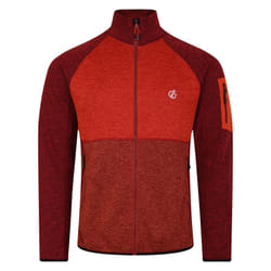 Dare 2B Mens Torrek Fleece Top - L, Syrah Red/Cinnamon