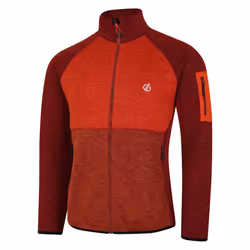 Dare 2B Mens Torrek Fleece Top - XXL, Syrah Red/Cinnamon