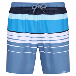 Regatta Mens Loras Striped Swim Shorts - 3XL, Coronet Blue