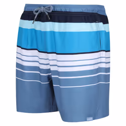 Regatta Mens Loras Striped Swim Shorts - 3XL, Coronet Blue