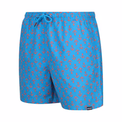 Regatta Mens Loras Anchor Swim Shorts - S, Fluro Blue