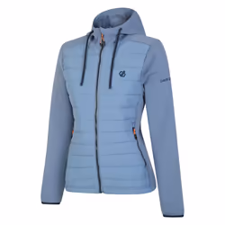 Dare 2B Womens/Ladies Fleur East Edit - Notion Logo Hybrid Jacket - 10 UK, Rainwashed Blue