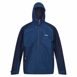 Regatta Mens Britedale Waterproof Jacket - XL, Moonlight Denim/Navy