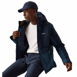 Regatta Mens Highton III Stretch Padded Jacket - S, Navy/Moonlight Denim