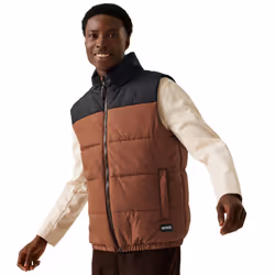 Regatta Mens Hawfinch Baffled Gilet - S, Dark Brown/Black