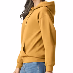 Gildan Unisex Softstyle Midweight Hoodie - XXL, Mustard