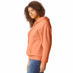 Gildan Unisex Softstyle Midweight Hoodie - XL, Tangerine