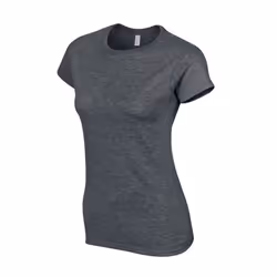 Gildan Womens/Ladies Softstyle Heather Ringspun Cotton Fitted T-Shirt - 24 UK, Dark Heather