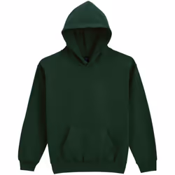 Gildan Childrens/Kids Softstyle Plain Midweight Hoodie - 5-6 Years, Forest Green