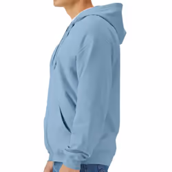 Gildan Mens Midweight Soft Touch Full Zip Hoodie - 4XL, Stone Blue