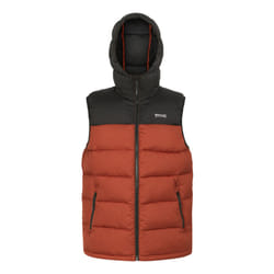 Regatta Mens Nevado Heavyweight Sleeveless Body Warmer - XXL, Red Ochre/Black