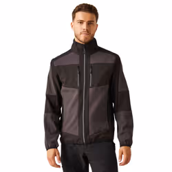 Regatta Unisex Adult E-Volve 2 Layer Soft Shell Jacket - XS, Ash/Black