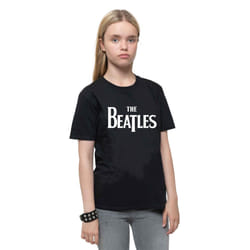 The Beatles Childrens/Kids Drop Logo T-Shirt - 3-4 Years, Black