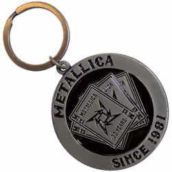 Metallica 30th Anniversary Playing Card Keyring