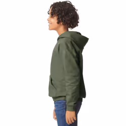 Gildan Childrens/Kids Fleece Midweight Hoodie - S, Military Green