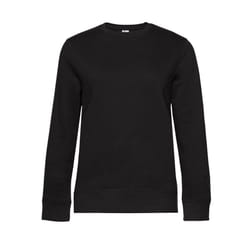 B&C Womens/Ladies Queen Crew Neck Jumper - M, Black Pure