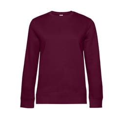 B&C Womens/Ladies Queen Crew Neck Jumper - XS, Dark Cherry