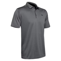 Under Armour Mens Tech Polo Shirt - S, Graphite/Black
