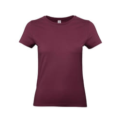 B&C Womens/Ladies E190 T-Shirt - XS, Burgundy