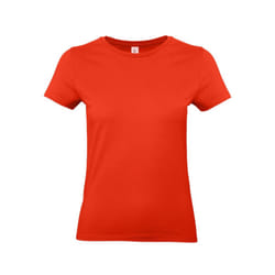 B&C Womens/Ladies E190 T-Shirt - XS, Fire Red