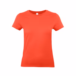 B&C Womens/Ladies E190 T-Shirt - XS, Sunset Orange