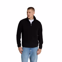 Mountain Warehouse Mens Stockholm Full Zip Fleece Jacket - XS, Jet Black