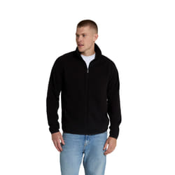 Mountain Warehouse Mens Stockholm Full Zip Fleece Jacket - XS, Jet Black