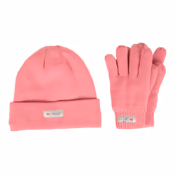 Mountain Warehouse Childrens/Kids Thinsulate Fleece Beanie & Gloves Set - S-M, Pink