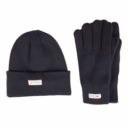 Mountain Warehouse Mens Thinsulate Fleece Beanie & Gloves Set - S-M, Navy