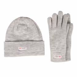 Mountain Warehouse Womens/Ladies Thinsulate Fleece Beanie & Gloves Set - M-L, Light Grey