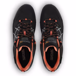 Regatta Womens/Ladies Samaris III Low Walking Shoes - 8 UK, Black/Satsuma