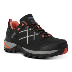 Regatta Womens/Ladies Samaris III Low Walking Shoes - 6 UK, Black/Satsuma