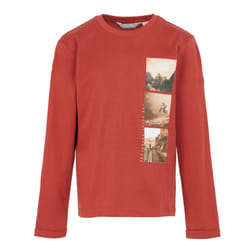 Regatta Childrens/Kids Wenbie III Photo Split Long-Sleeved T-Shirt - 3-4 Years, Red Ochre