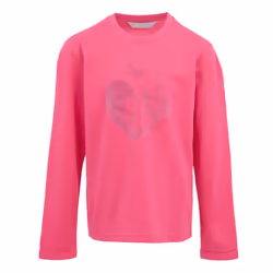 Regatta Childrens/Kids Wenbie III Hearts & Flowers Long-Sleeved T-Shirt - 14 Years, Hot Pink