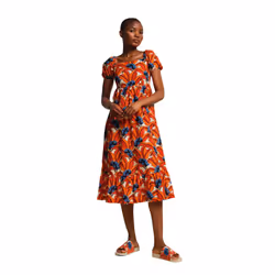 Regatta Womens/Ladies Orla Kiely Tropical Summer Dress - 10 UK, Orange