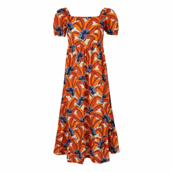Regatta Womens/Ladies Orla Kiely Tropical Summer Dress - 14 UK, Orange