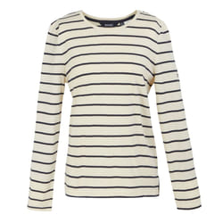 Regatta Womens/Ladies Federica II Stripe Long-Sleeved T-Shirt - 16 UK, Light Vanilla/Navy