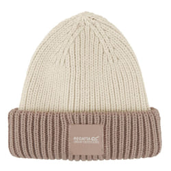 Regatta Childrens/Kids Connora Fisherman Logo Beanie - One Size, Light Vanilla/Warm Taupe