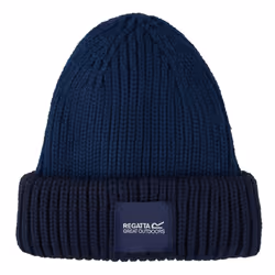 Regatta Childrens/Kids Connora Fisherman Logo Beanie - One Size, Moonlight Denim/Navy