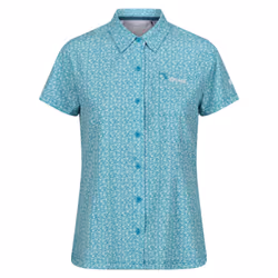 Regatta Womens/Ladies Floral Packaway Short-Sleeved Travel Shirt - 8 UK, Tahoe Blue