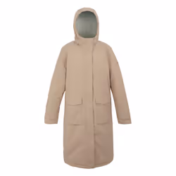 Regatta Womens/Ladies Yarli Longline Waterproof Jacket - 8 UK, Warm Taupe/Light Vanilla