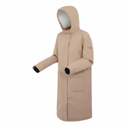 Regatta Womens/Ladies Yarli Longline Waterproof Jacket - 16 UK, Warm Taupe/Light Vanilla
