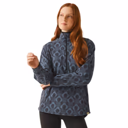 Regatta Womens/Ladies Orla Kiely Rain Cloud Half Zip Midlayer - 20 UK, Black