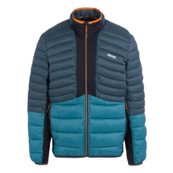 Regatta Mens Leedre Colour Block Hybrid Jacket - XXL, Moonlight Denim/Moroccan Blue