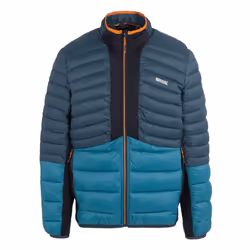 Regatta Mens Leedre Colour Block Hybrid Jacket - M, Moonlight Denim/Moroccan Blue