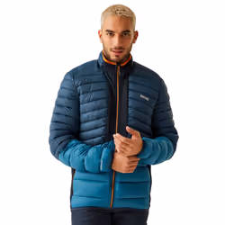 Regatta Mens Leedre Colour Block Hybrid Jacket - M, Moonlight Denim/Moroccan Blue