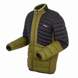 Regatta Mens Leedre Colour Block Hybrid Jacket - S, Nephrite Green/Black