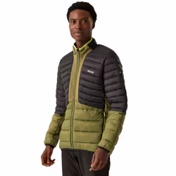 Regatta Mens Leedre Colour Block Hybrid Jacket - S, Nephrite Green/Black