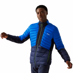 Regatta Mens Leedre Colour Block Hybrid Jacket - XXL, Olympian Blue/Navy